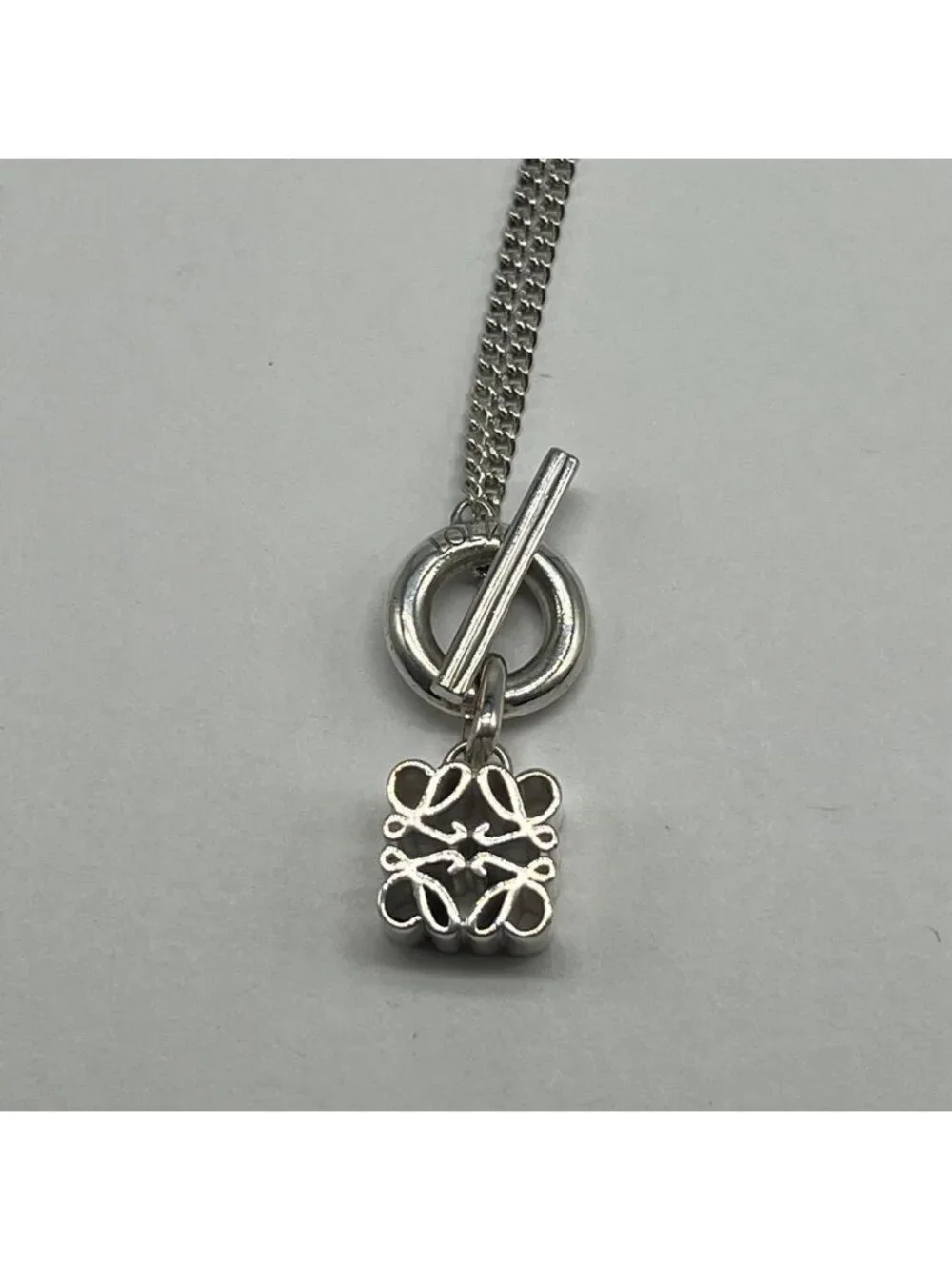 Loewe Anagram Toggle Necklace Charm